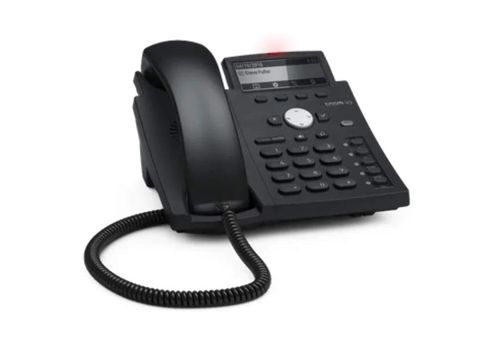 Snom D315 IP Telefon, SIP Tischtelefon (5 konfigurierbare Funktionstasten mit LEDs, 4 SIP-Identitäten, Sensorhakenschalter, Dual IPv4 / IPv6-Stapel), Schwarz, 00004258