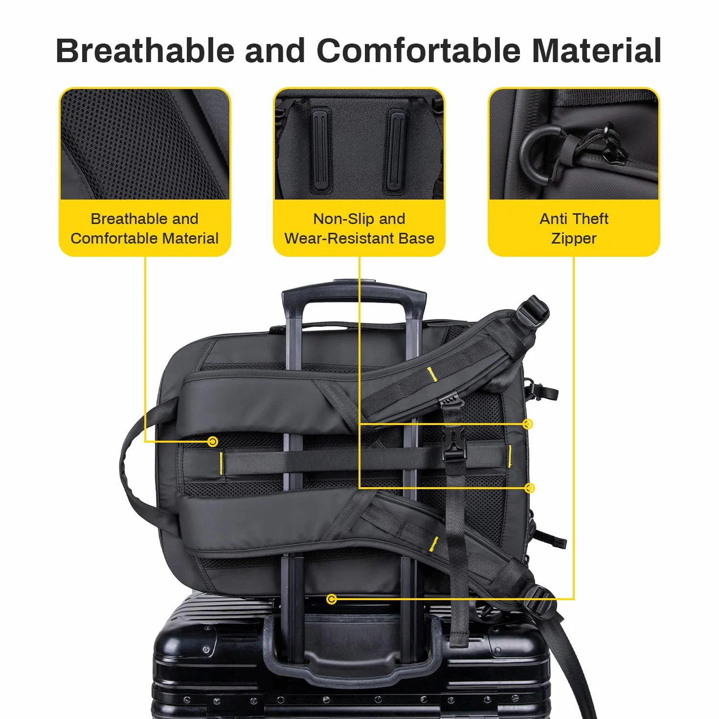 RaLeno Wasserdichter Kamerarucksack,25L+5L(erweiterbares Vorderfach) Fotorucksack, Seitentaschen mit schnellem Zugriff, passend für Laptop, alle Kameramodelle, Drohnen, Objektive und Stative