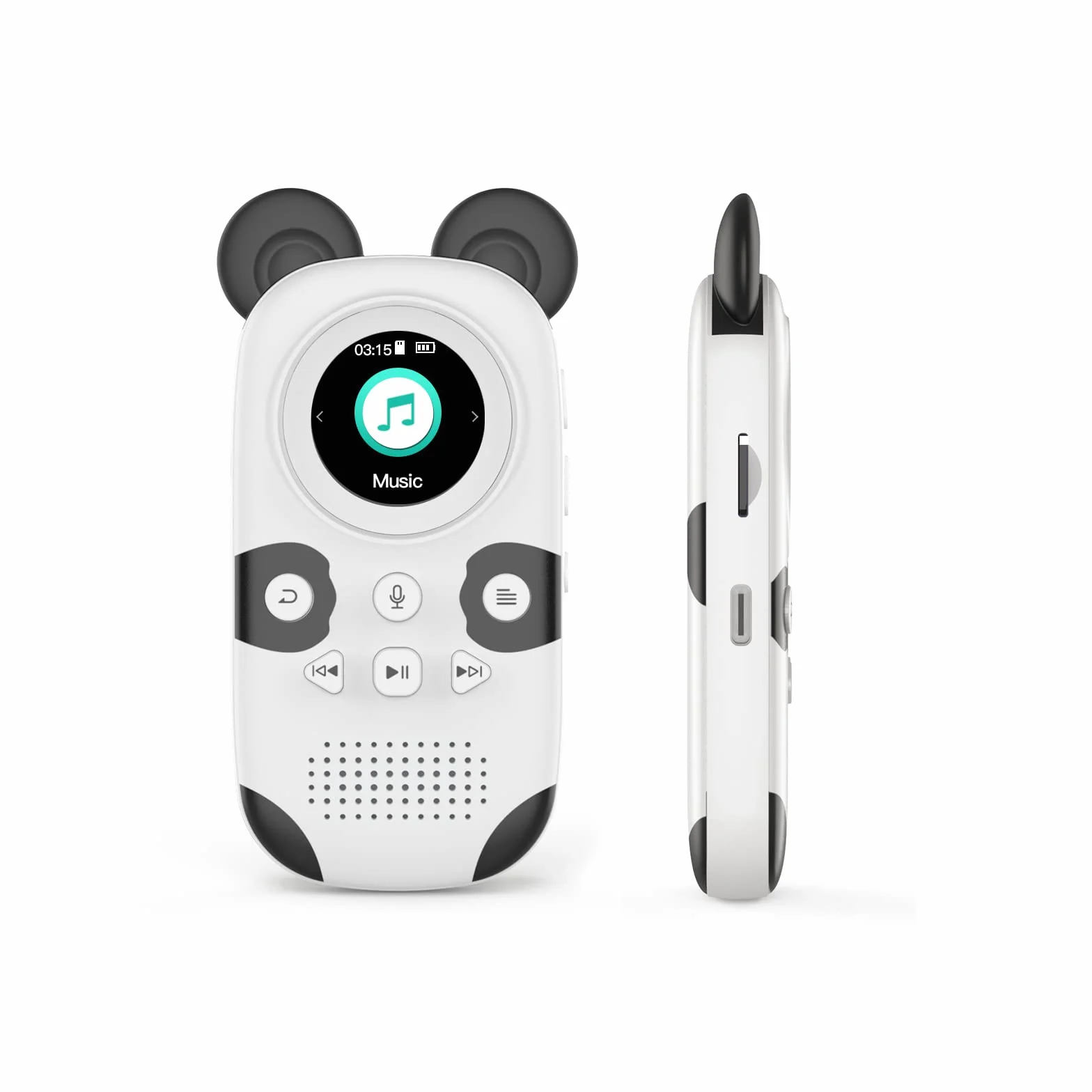 RUIZU 64GB MP3 Player Kinder Bluetooth 5.0 mit kopfhörer Lautsprecher Unterstützt UKW-Radio, Wecker, EIN-Tasten-Aufnahme, Stoppuhrfunktion