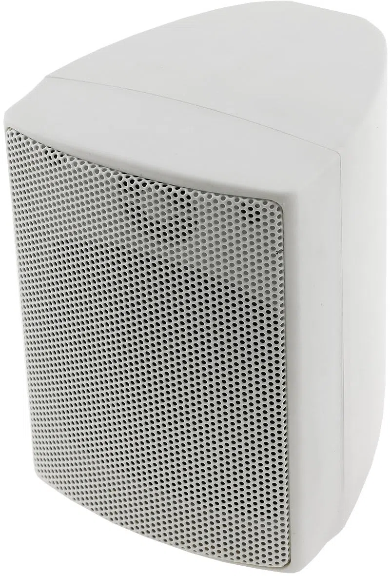 ChiliTec 2-Wege Lautsprecher Weiß Paar Wand-Lautsprecher für HiFi Stereoanlage Heimkino 60Watt 8Ohm