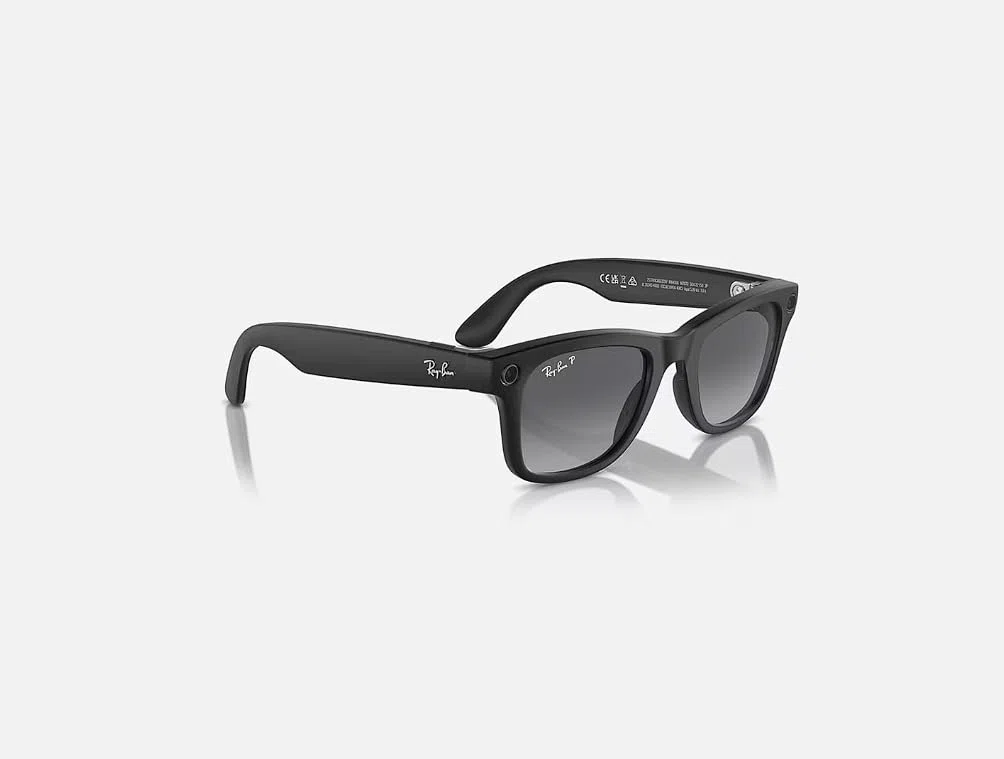 Ray-Ban Meta Brille Wayfarer, Mattschwarz/polarisierter Gradient Graphit, Regular