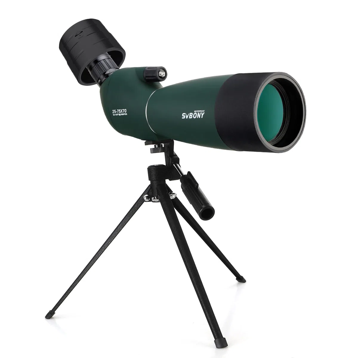 Svbony SV28 25-75x70 Spektiv mit SC002 WiFi Spektiv Kamera, Stativ, HD BAK4 Prisma FMC Handy Adapter Wasserdicht Tragetasche, Spektive für Sportschützen Vogelbeobachtung Natur-Fotografie