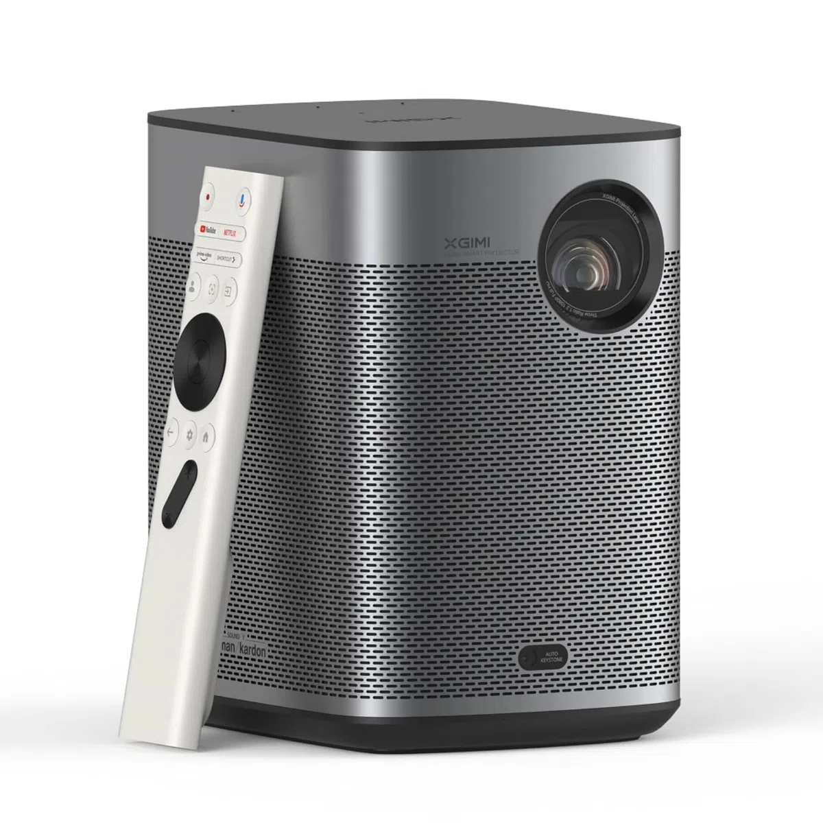 XGIMI Halo+ GTV 1080P Tragbarer Beamer, Google TV, Netflix, 700 ISO Lumen, Harman Kardon, Autofokus, Wi-Fi, 200 Zoll, Akku 2,5h