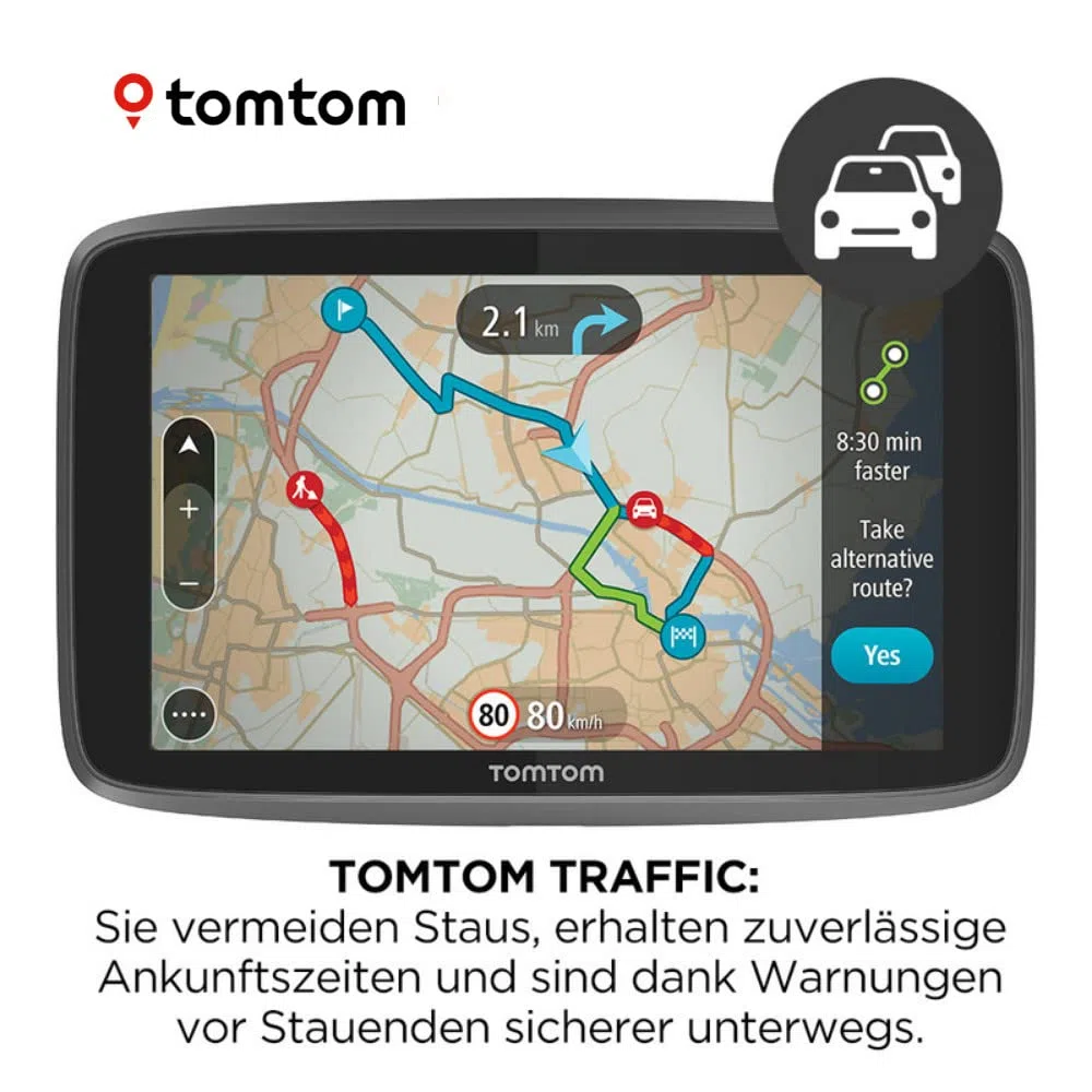 TomTom LKW Navigationsgerät GO Professional 620 (6 Zoll, Sonderziele und Routen für LKW, Stauvermeidung dank TomTom Traffic, Karten-Updates Europa, Updates über Wi-Fi, hochwertige Halterung)