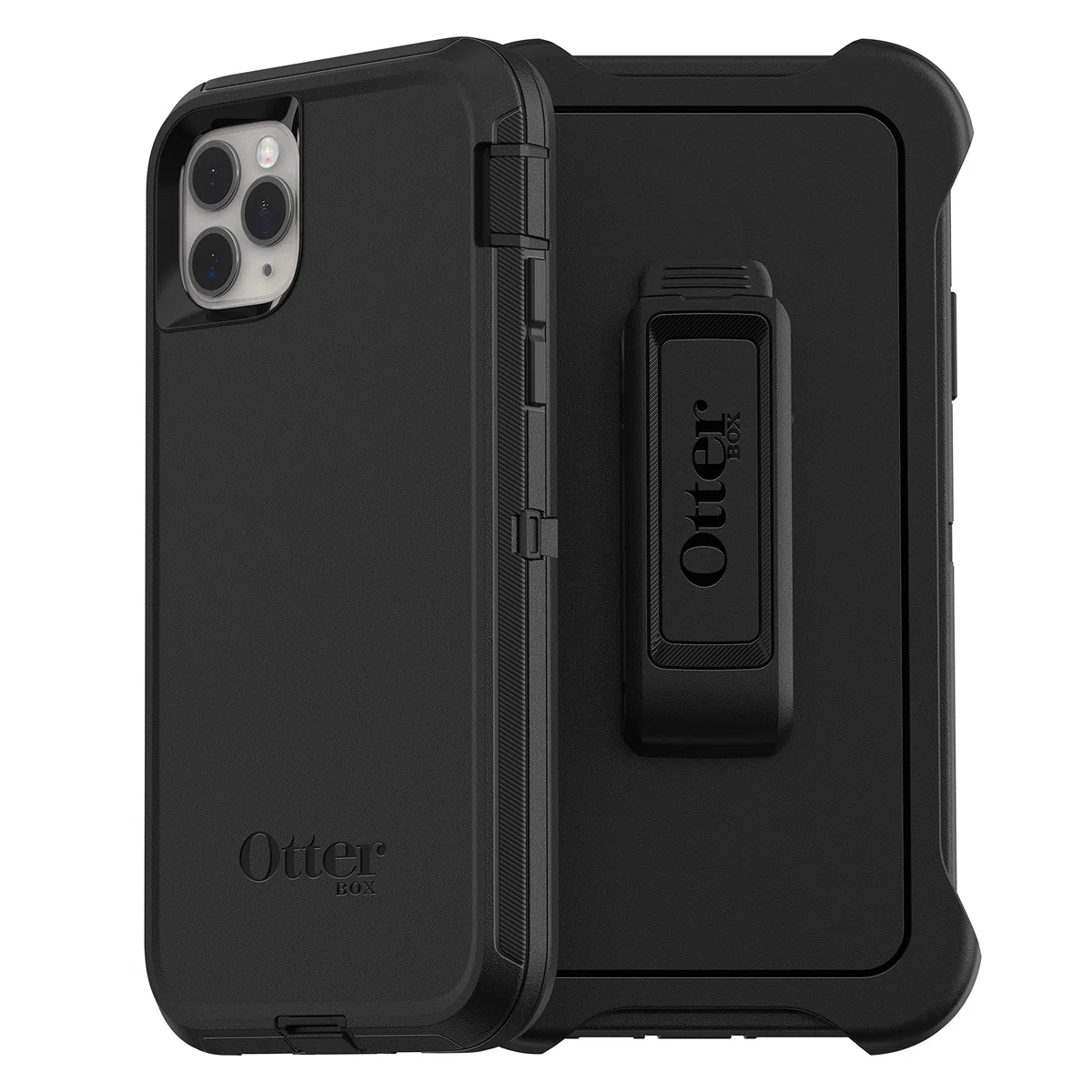 OtterBox Defender Hülle für iPhone 11 Pro Max, stoßfest, sturzsicher, Ultra-robust, schützende Hülle, 4X getestet nach Militärstandard, Schwarz, Keine Einzelhandelsverpackung