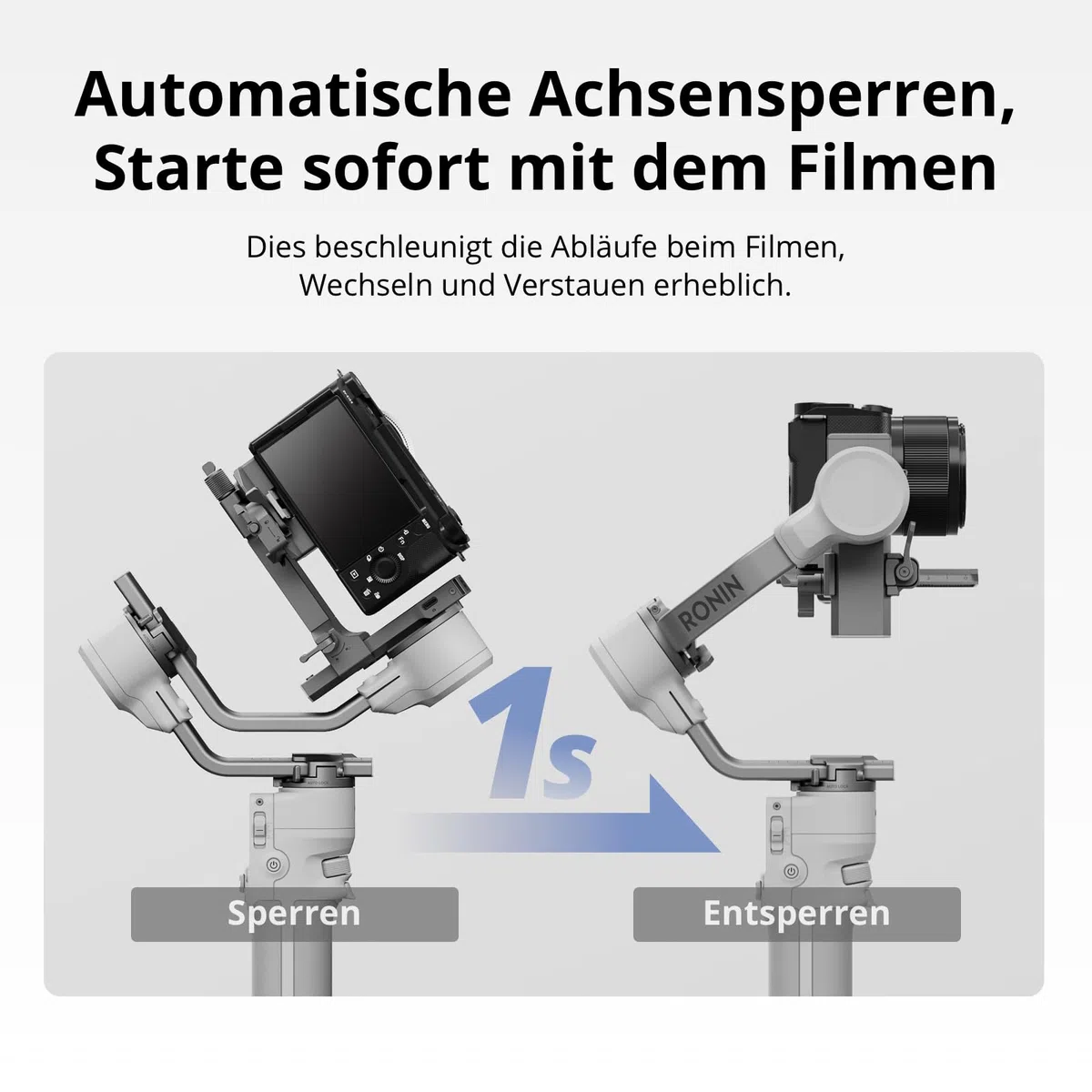 DJI RS 4 Mini Combo, Gimbal Stabilisator, Canon/Sony/Nikon/Fujifilm | Intelligentes Tracking-Modul, Aktentaschengriff, Native vertikale Aufnahmen der 3. Gen., Teflon-verbessertes Balancieren