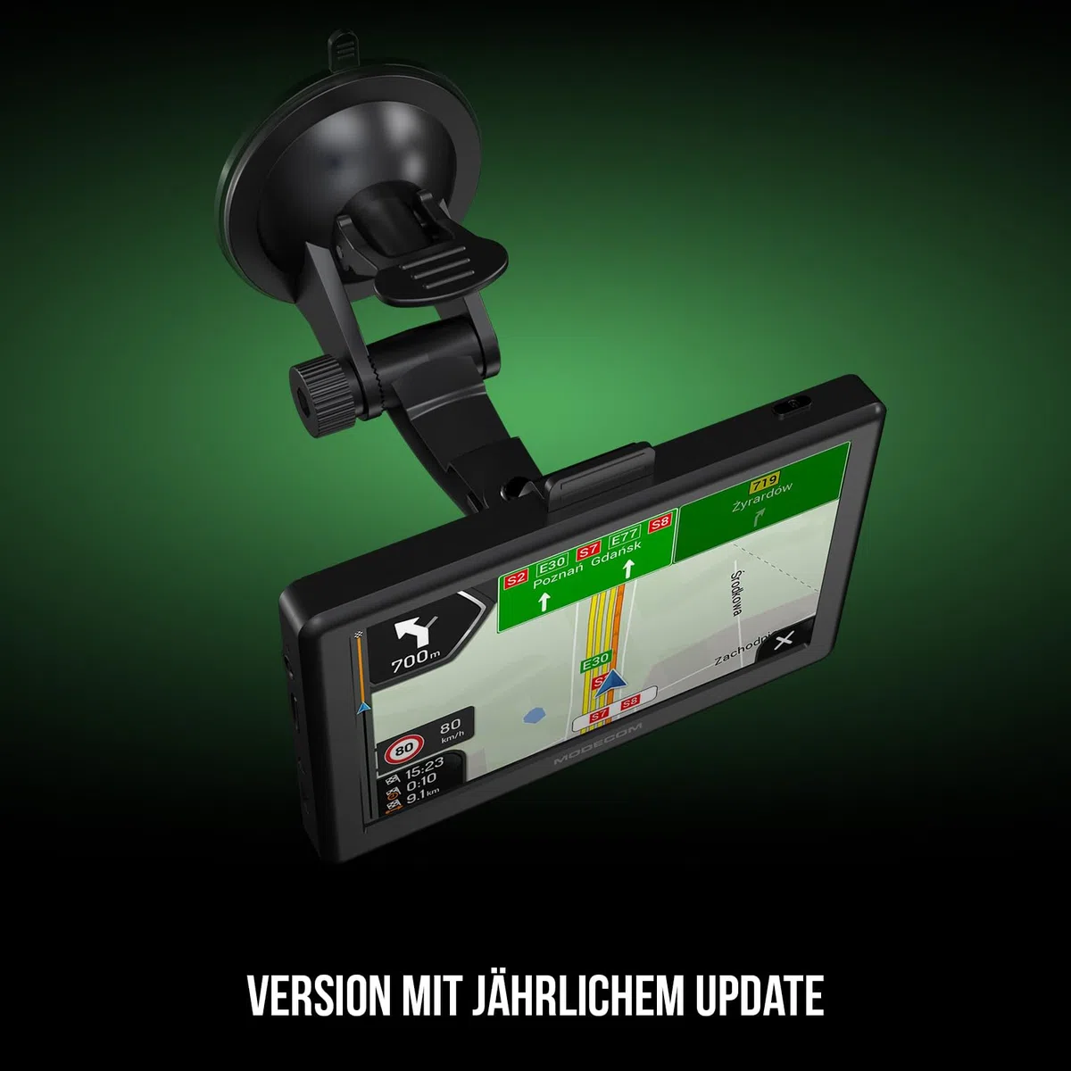 MODECOM Freeway CX 5.0 Navigationsgerät für PKW & LKW | 5 Zoll Display mit iGO Navigation Truck Europa Karten | Schneller Prozessor | Fahrspurassistent & Tempolimit