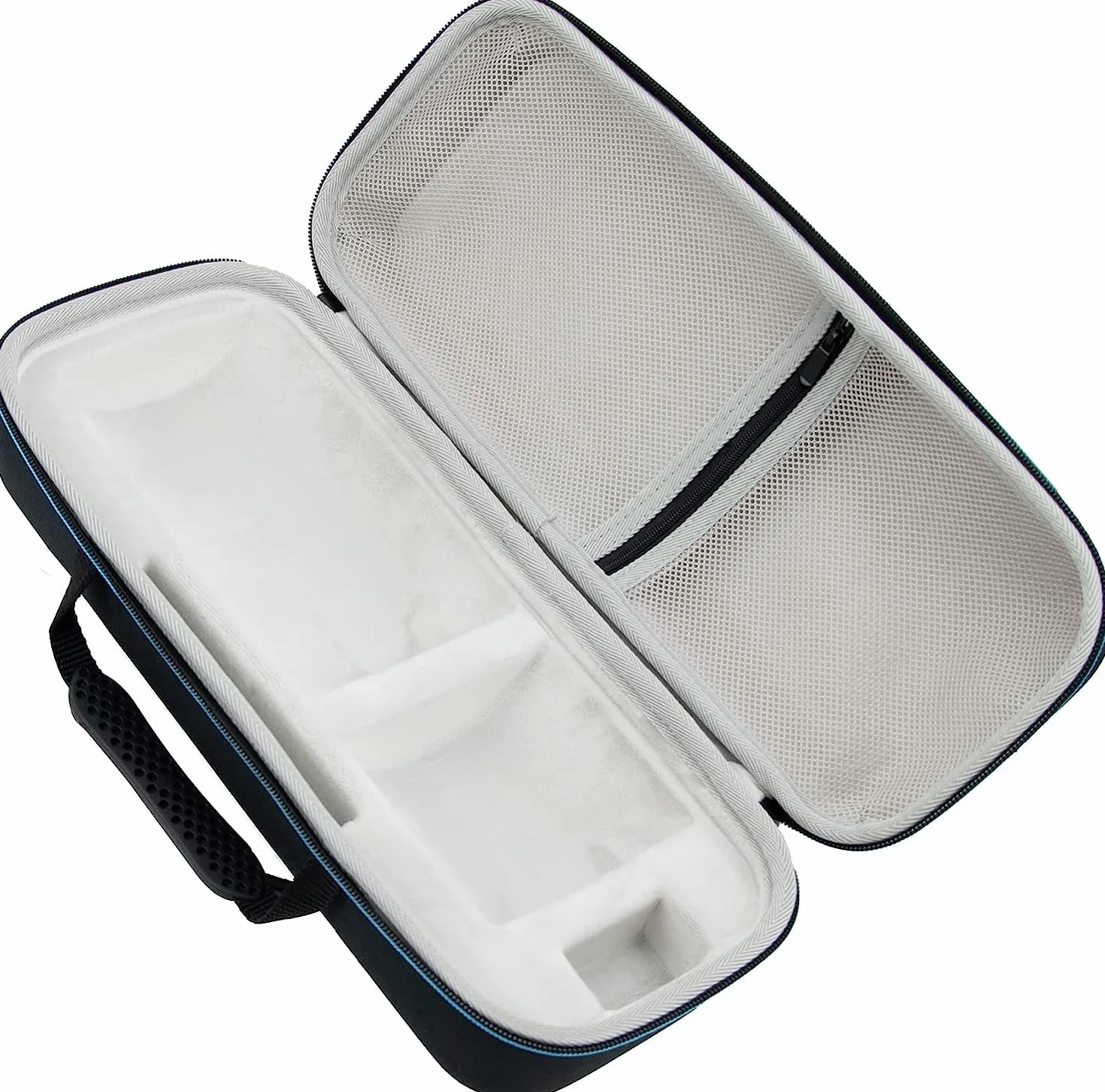 Projektor-Tragetasche für Samsung Freestyle und Akku, Eva-Material, tragbare Schutzhülle mit robuster Handschlaufe, mit Netztasche für Zubehör