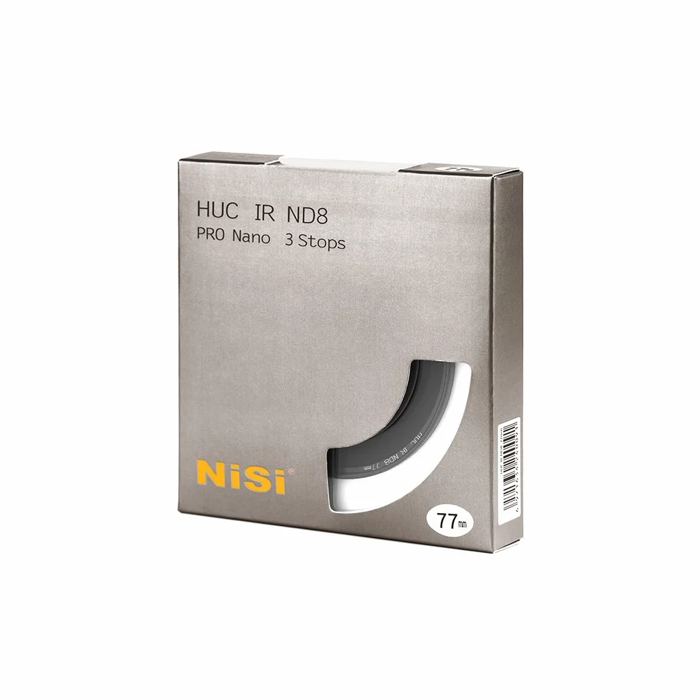 NiSi HUC IR ND8 ND0,9 (3 Blenden) ND Filter 77mm - Neutral Graufilter aus Optisches Glas mit Pro Nano Beschichtung