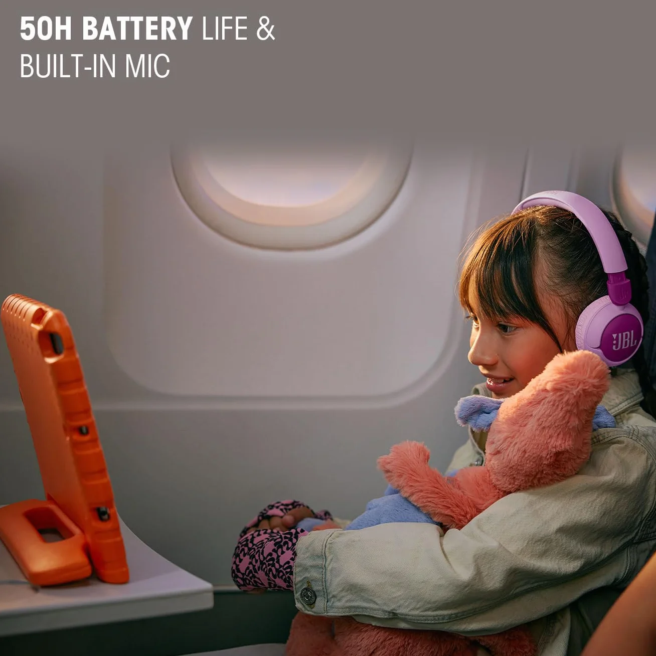 JBL Junior 320 BT, Kabellose On-Ear Bluetooth-Kopfhörer mit eingebautem Mikrofon für Kinder, 50 h Wiedergabe, JBL Safe Sound, geringer Lautstärke, einfacher Bedienung und Sticker-Set, Grün