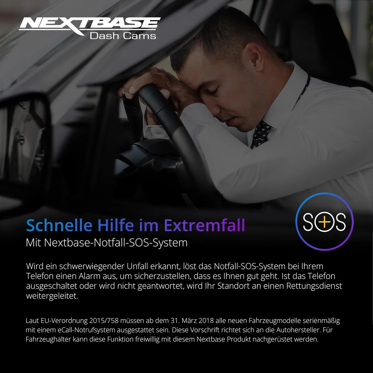 Nextbase® 622GW Dashcam Auto Vorne Hinten | Parkmodus 24/7 | 2160p 30fps Dash Cam | 3-Zoll-Bildschirm | Auto Kamera 140 Grad Betrachtungswinkel Nachtsicht Pro | Inklusive 64GB MicroSD Karte