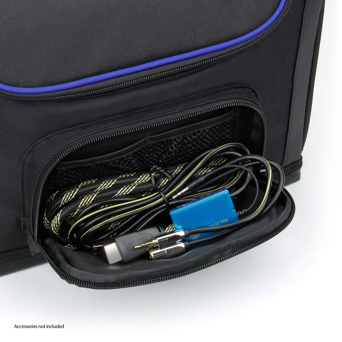 USA Gear Mini-Projektorgehäuse mit Reisetasche Kompatibel mit ViewSonic M1, LG PF1500W, VOPLLS ​​15000, Roconia 12000LM, VANKYO Leisure 3W, DR.J Professional HI-04, AKATUO 12000L 350ANSI (Blau)