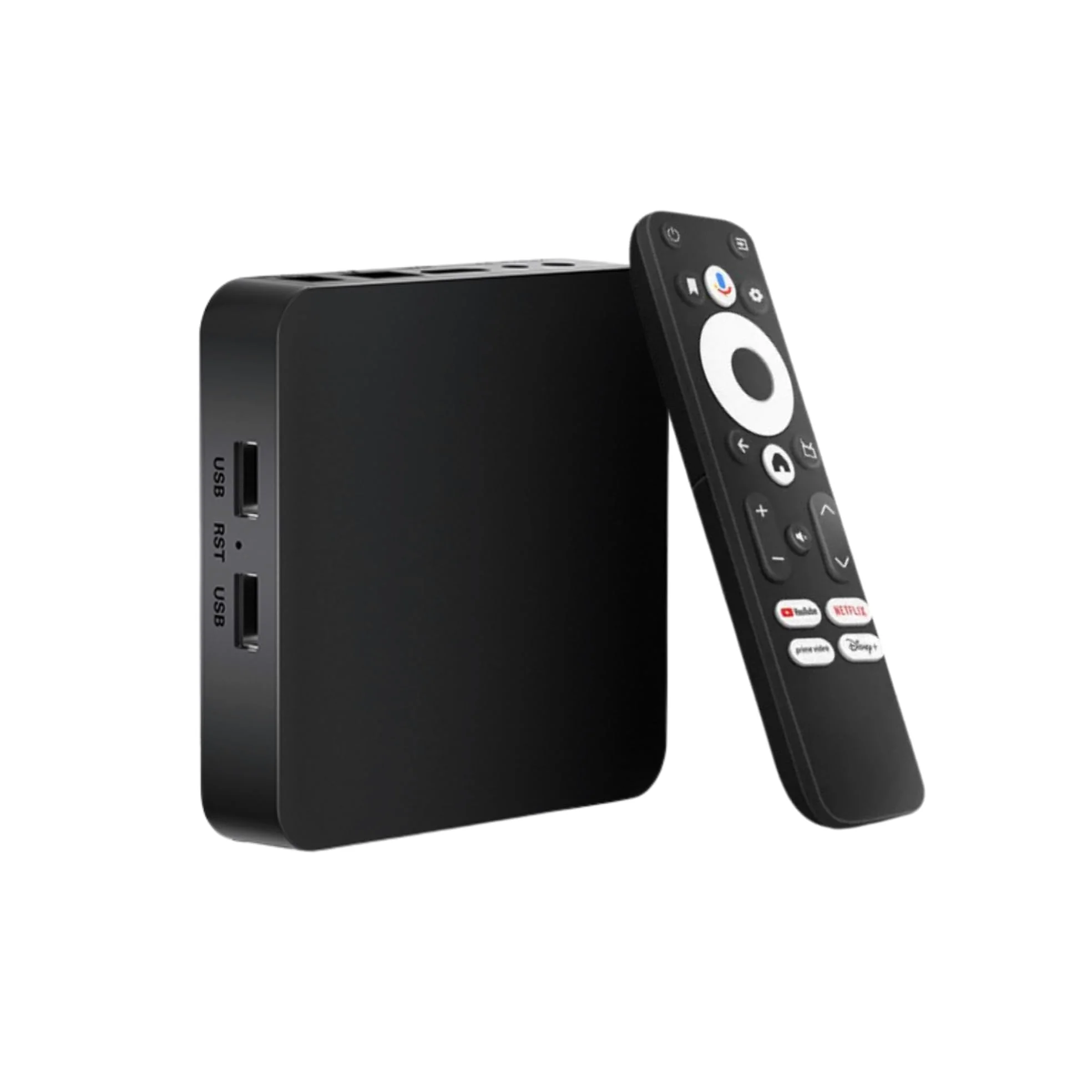 GD2 4K Streaming Box - Google TV Smart Mediaplayer, Unterstützt Netflix & Prime in 4K, AV1, HDR10+, LAN, 2X USB, Dualband WiFi, Sprachsteuerung