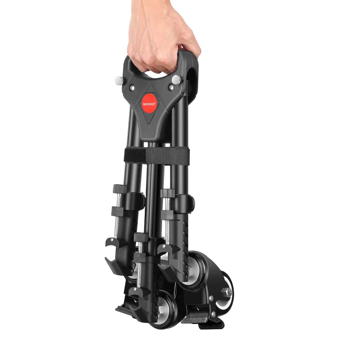 NEEWER Fotostativ Dolly, Heavy Duty 50lbs Kapazität Stativ Räder mit 3 Zoll Gummiräder, verstellbare Beinhalterung und Tragetasche für Canon Nikon Sony DSLR Kameras