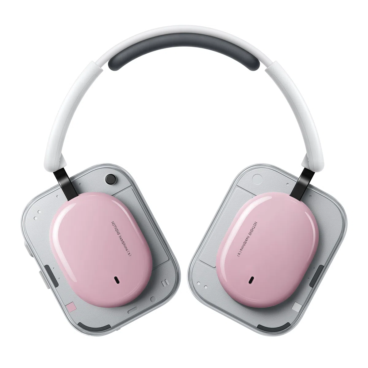 Nothing Headphone (a) Kabellose Over-Ear Kopfhörer mit ANC, bis zu 135h Akkulaufzeit, Hi-Res, LDAC, Anpassbare taktile Steuerung – Rosa