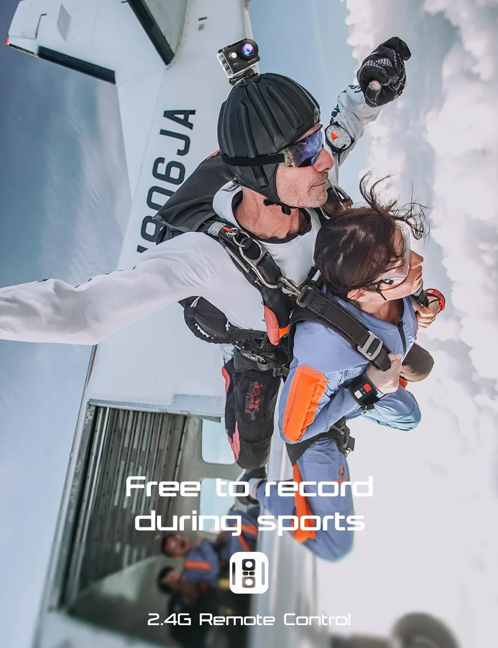 Apexcam 4K Action cam 20MP WiFi Sports Kamera Ultra HD Unterwasserkamera 40M 170 Weitwinkel 2,4G Fernbedienung Zeitraffer 2x1050mAh Akkus 2,0 LCD Bildschirm und andere