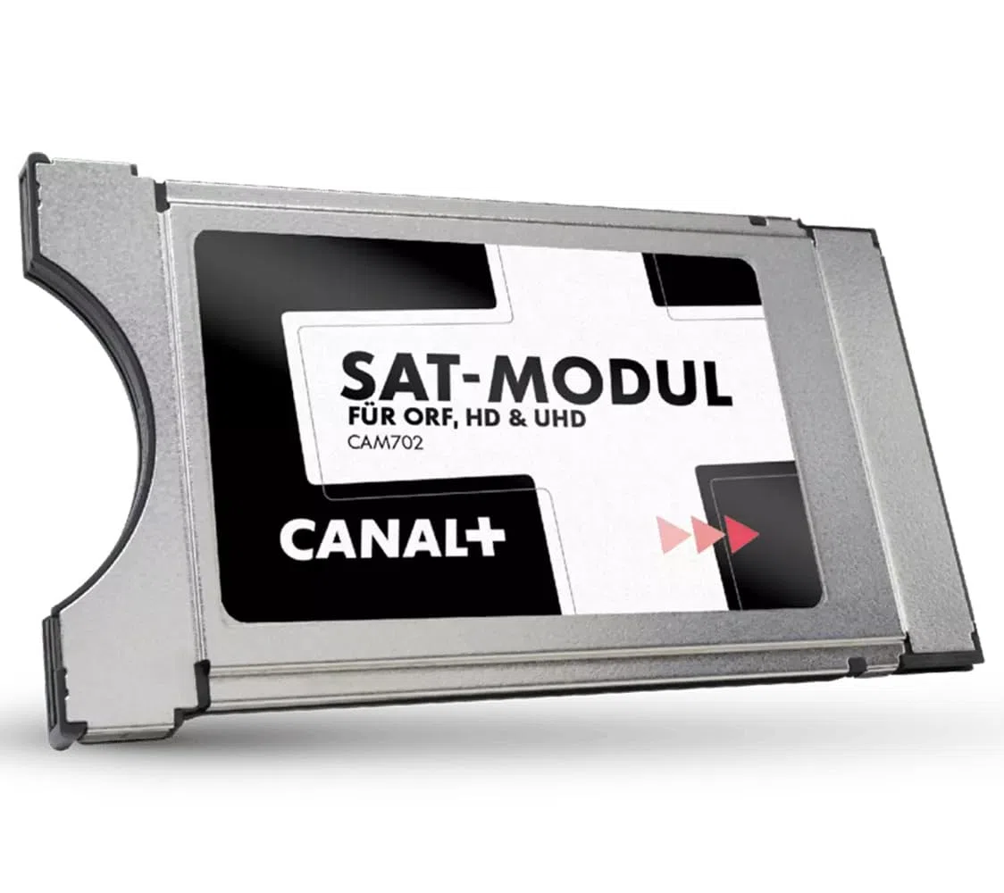 Canal+ HD Austria CI Modul CAM701 HD Karte (ORF HD, ATV HD, Puls 4 HD, über 80 HD-Sender, HD Austria TV-App, CI+ Steckplatz, einfache Installation) für Österreich