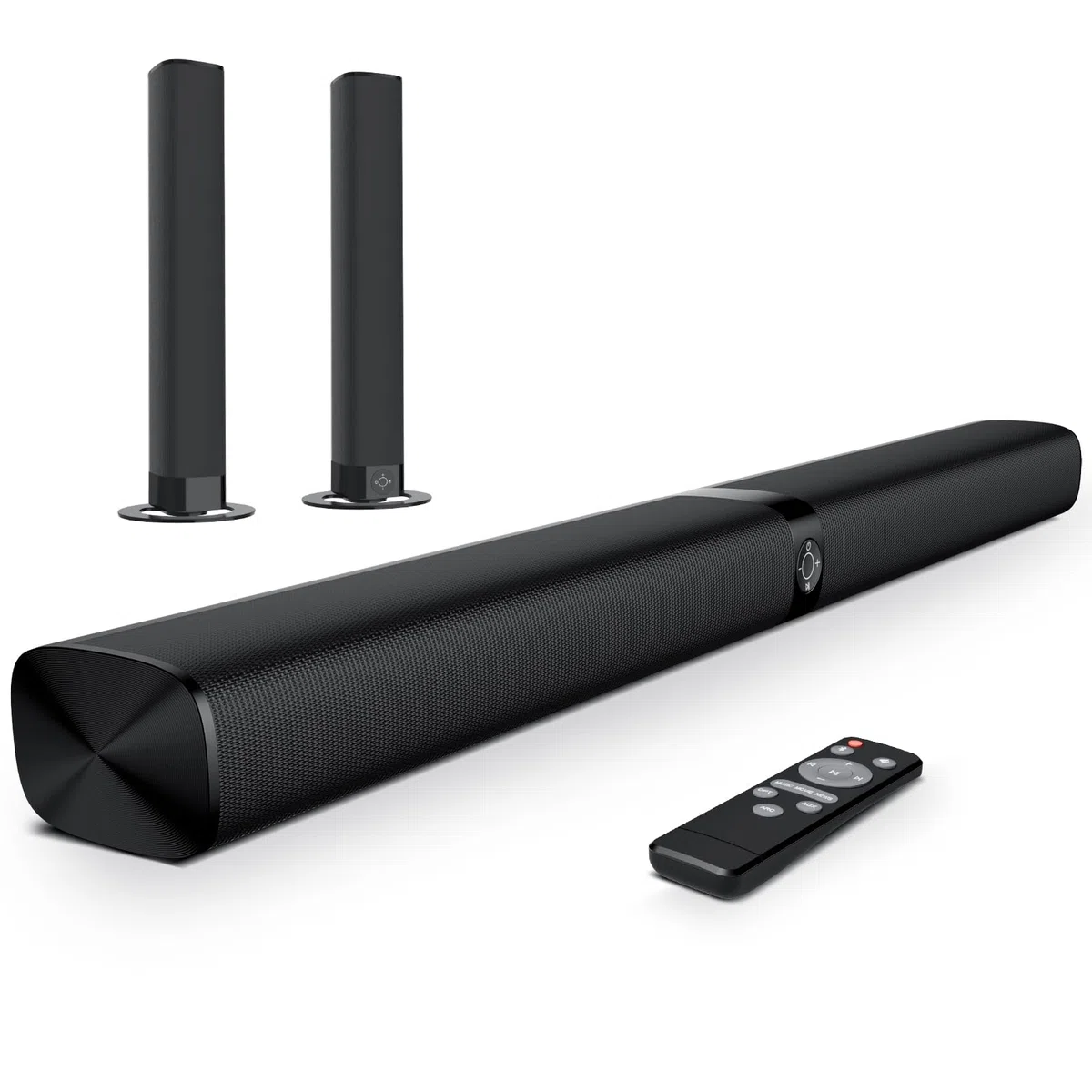 GarageRock Soundbar für TV Geräte, Teilbare 2-in-1 TV Soundbr mit Automatischer Lautstärkeanpassung,Soundbar for TV/PC/Beamer