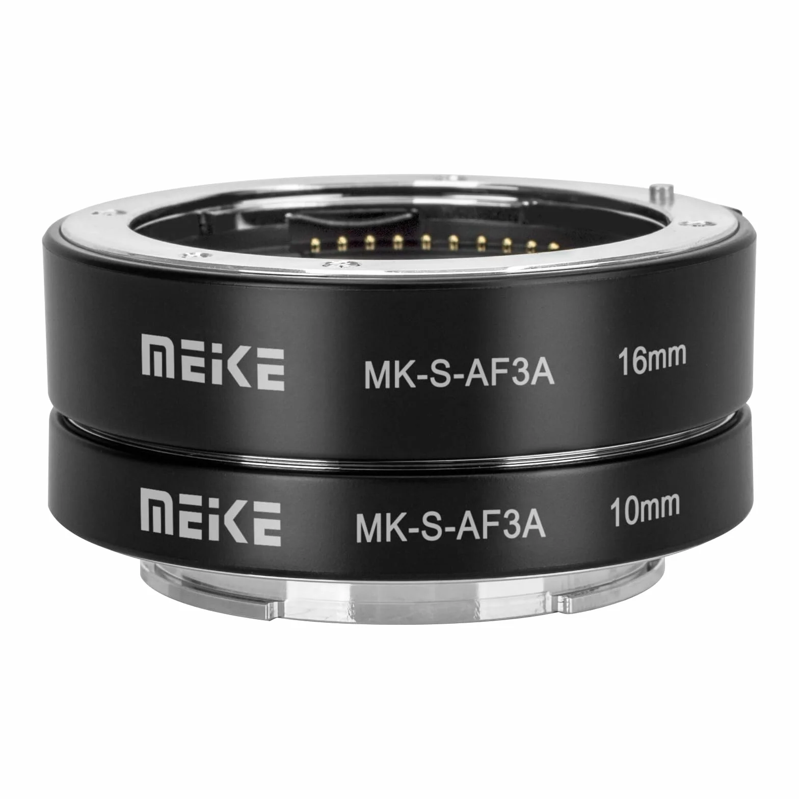 Meike MK-S-AF3A Metall-Autofokus-Makro-Verlängerungsrohr-Adapterring (10 mm + 16 mm) für Sony Mirrorless E-Mount A5000 A5100 A6000 A6300 A6500 A6400 A6600 A6100 A6600 A9 A7III A7 NEX NEX5 NEX6 NEX7