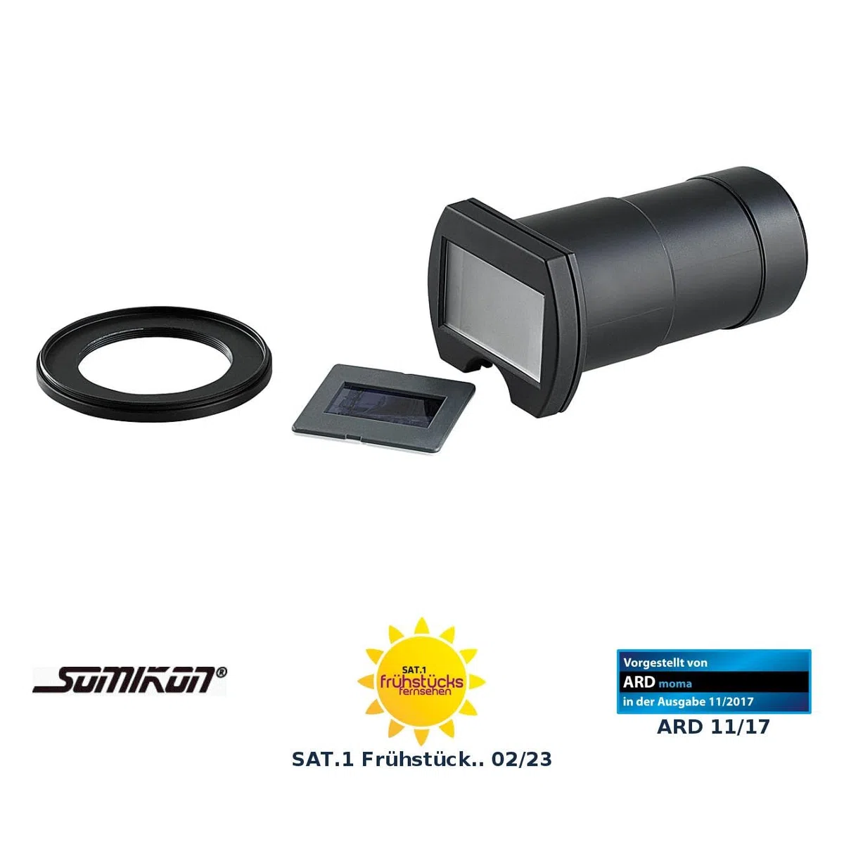 Somikon Objektiv-Aufsatz zum Digitalisieren von Dias/Negativen (refurbished) Negativ Scanner