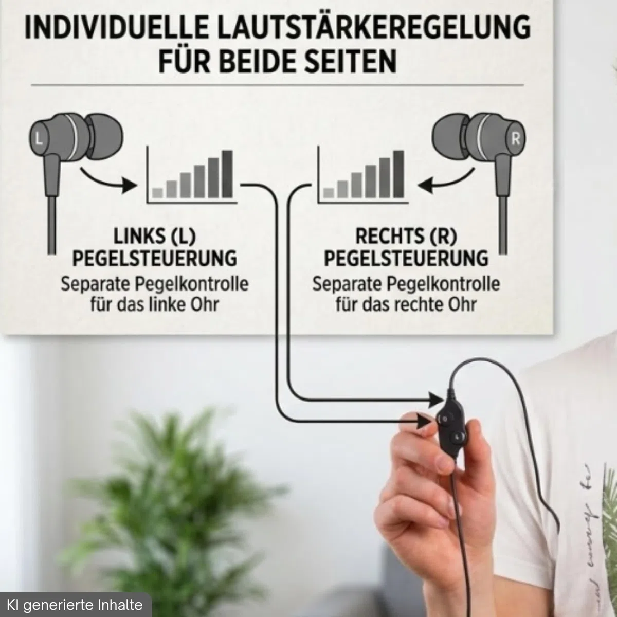 TronicXL Kinnbügel Kopfhörer für TV PC & HiFi Senioren 117dB laut Fernsehkopfhörer mit Kabel 3m lang 3,5mm Klinkenstecker
