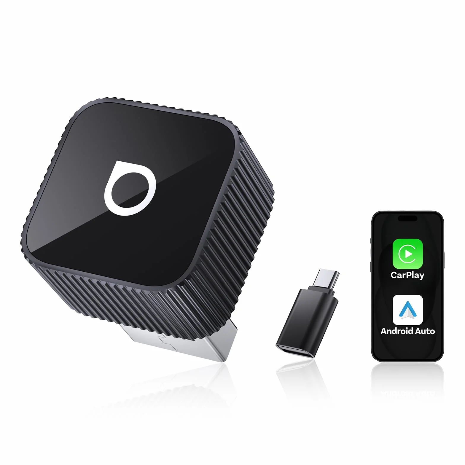 (Neues Modell 2026 ) OTTOCAST Kabelloser CarPlay & Android Auto Adapter 2-in-1, Ottocast Mini Slim für iOS 10+ & Android 11+ Smartphones, Mehrbenutzer-Unterstützung, Plug & Play, Schnelle Verbindung