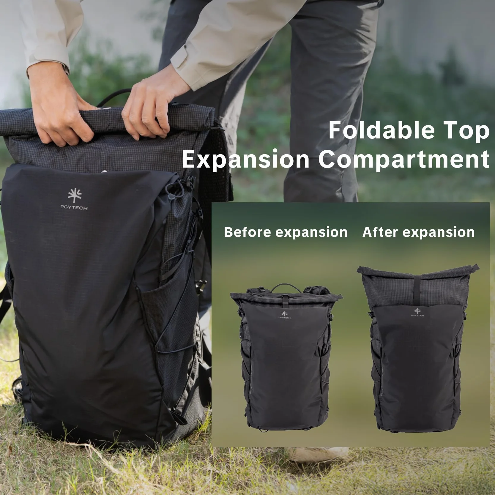 PGYTECH OnePro Ultralight Kamerarucksack Erweiterbar 20L-40L Outdoor Reisen