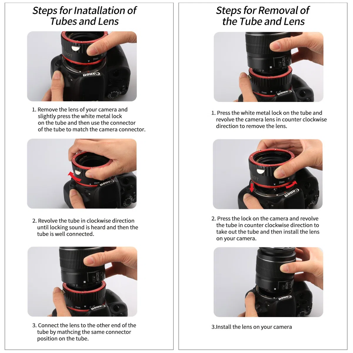 SHOOT AF Autofokus Makro Verlängerungsröhrchen Set für Canon EOS EF EF ESEN Objektiv DSLR Kameras 1100D 700D 650D 600D 550D 500D 450D 400D 300D 300D 100D 70D