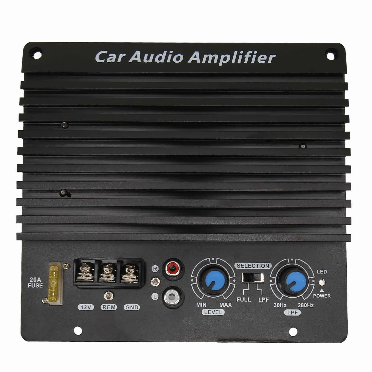 FK205 1000 W Car-Audio-Hochleistungsverstärkerplatine, 12 V Leistungsstarkes Fahrzeug-Bass-Subwoofer-Verstärkerboard, Kann 8 Zoll Bis 12 Zoll Tieftöner, 1000 W Spitzenleistung,