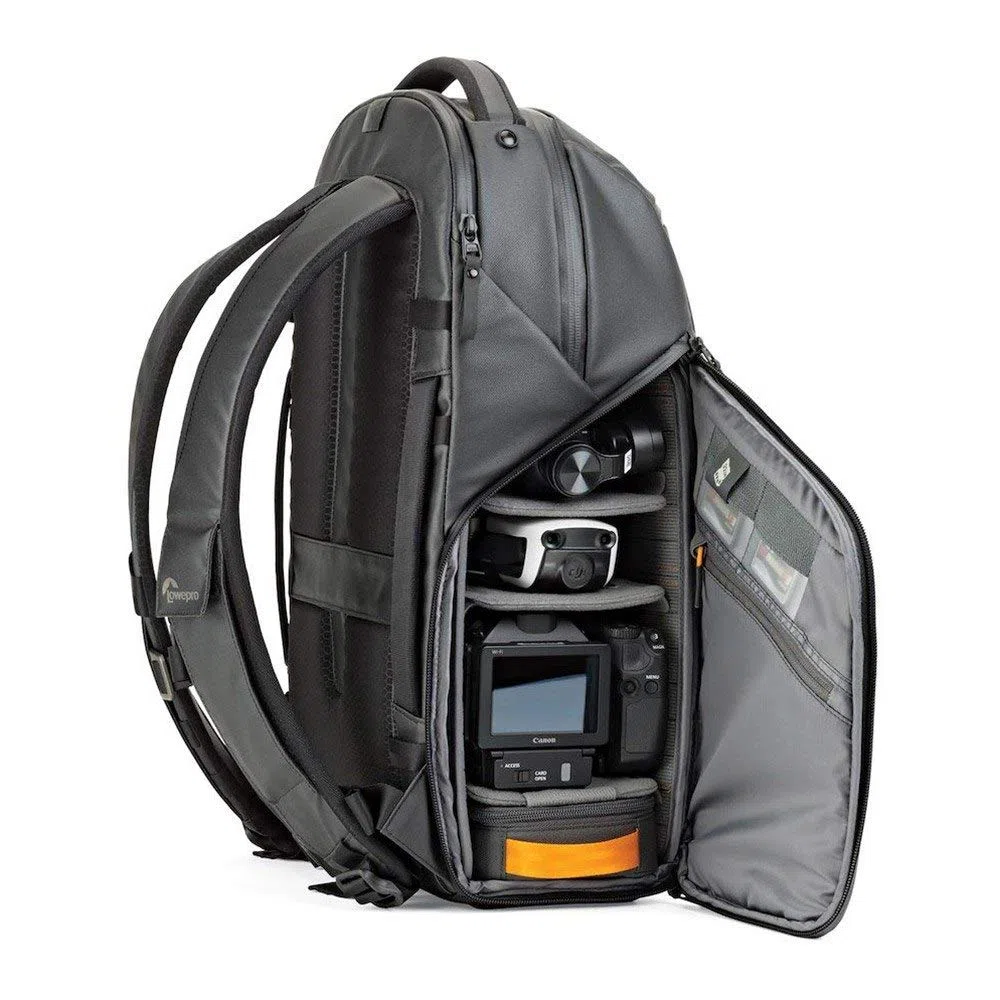 Lowepro FreeLine 350 AW Vielseitiger Tagesrucksack (designed für Reisen, Fotografen und Videografen, geeignet für DSLR, Spiegellose, CSC, Bridgekameras, Objektive, Laptop und Reiseausrüstung) schwarz