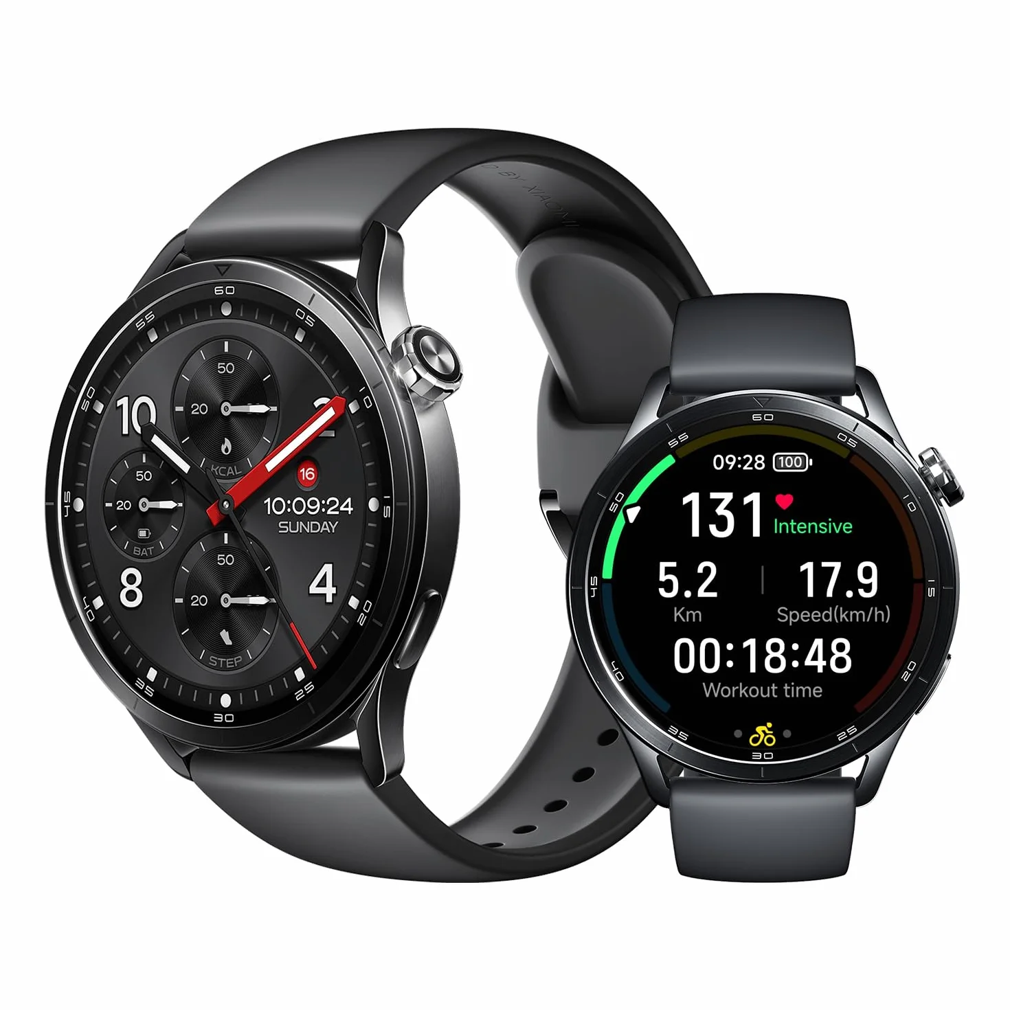 XIAOMI Watch S5 46mm Smartwatch 1,48" AMOLED Fitness-Tracker Herzfrequenz Schlafüberwachung 21 Tage Akku Dualband-GPS NFC Schwarz