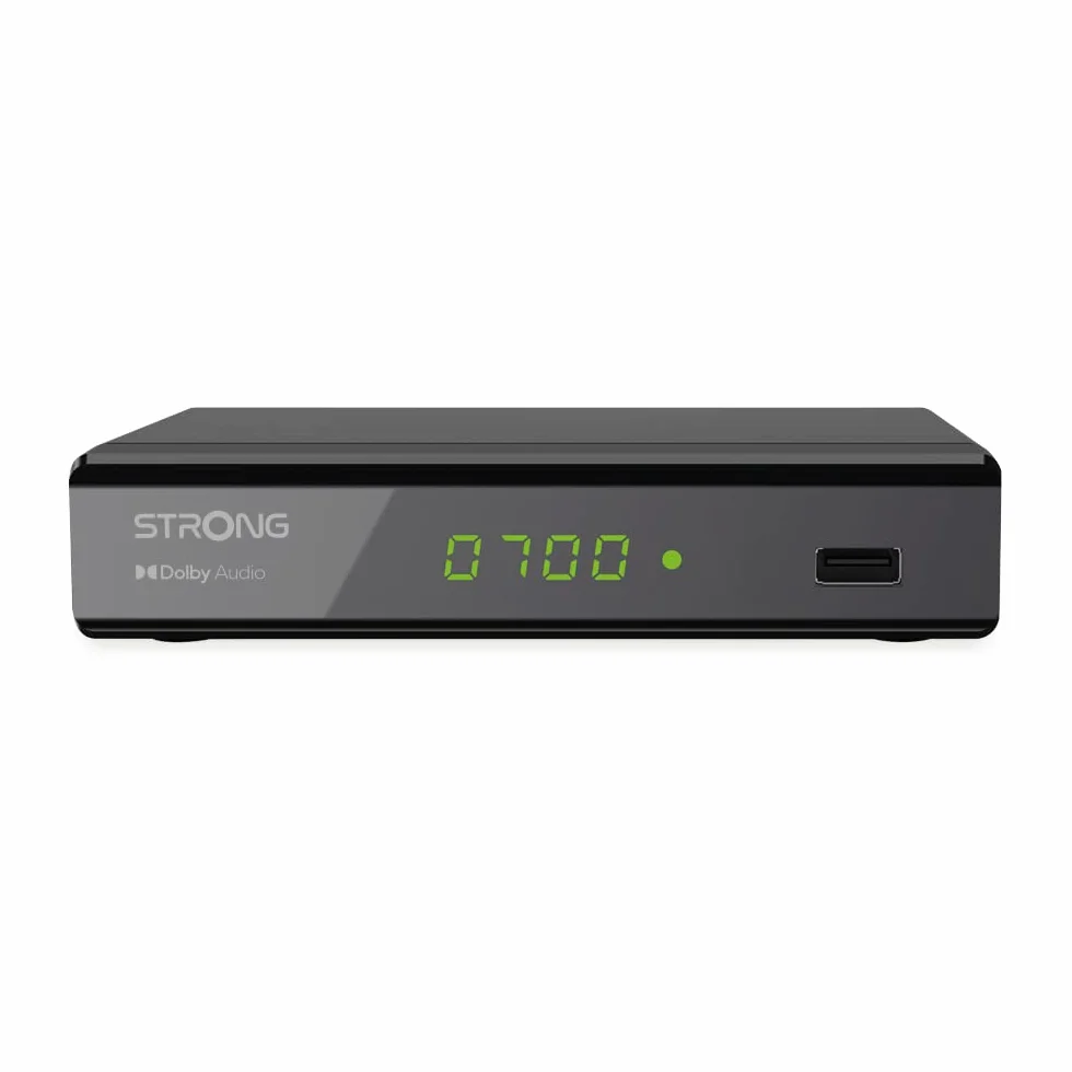 Strong SRT 8119 Terrestrischer Digital-Decoder DVB-T2 HDMI mit Display