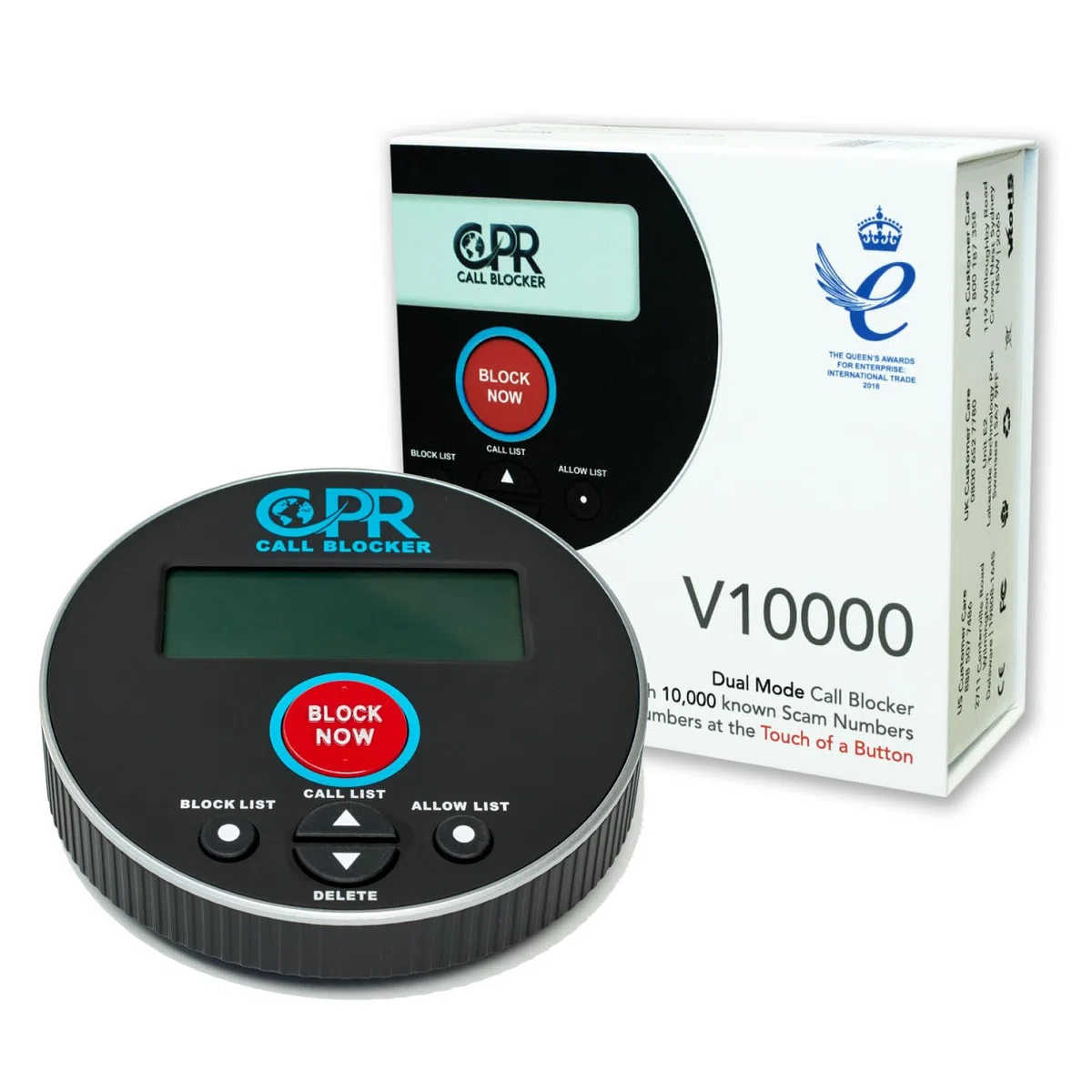 CPR Call Blocker V10000 - Blockieren Sie alle störenden, PPI-Anrufe, Betrugsfälle, Anrufe und unerwünschten Anrufe ins Festnetz. Anruf für alle Versicherungen sperren.