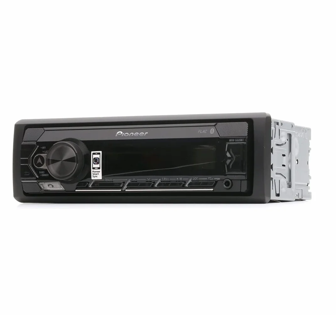 Pioneer MVH-S320BT, 1DIN Autoradio mit RDS, halbe Einbautiefe, deutsche Menüführung, Bluetooth, USB, AUX-Eingang, Freisprecheinrichtung, Smart Sync