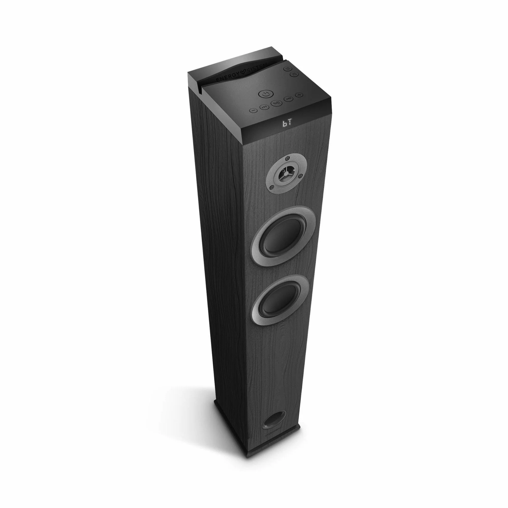 Energy Sistem Tower 5 MAX Bluetooth Lautsprecher Turm 100W Sound Tower Musikbox mit Subwoofer True Wireless Stereo USB SD FM Radio Standlautsprecher kabelloser Lautsprecher schwarz