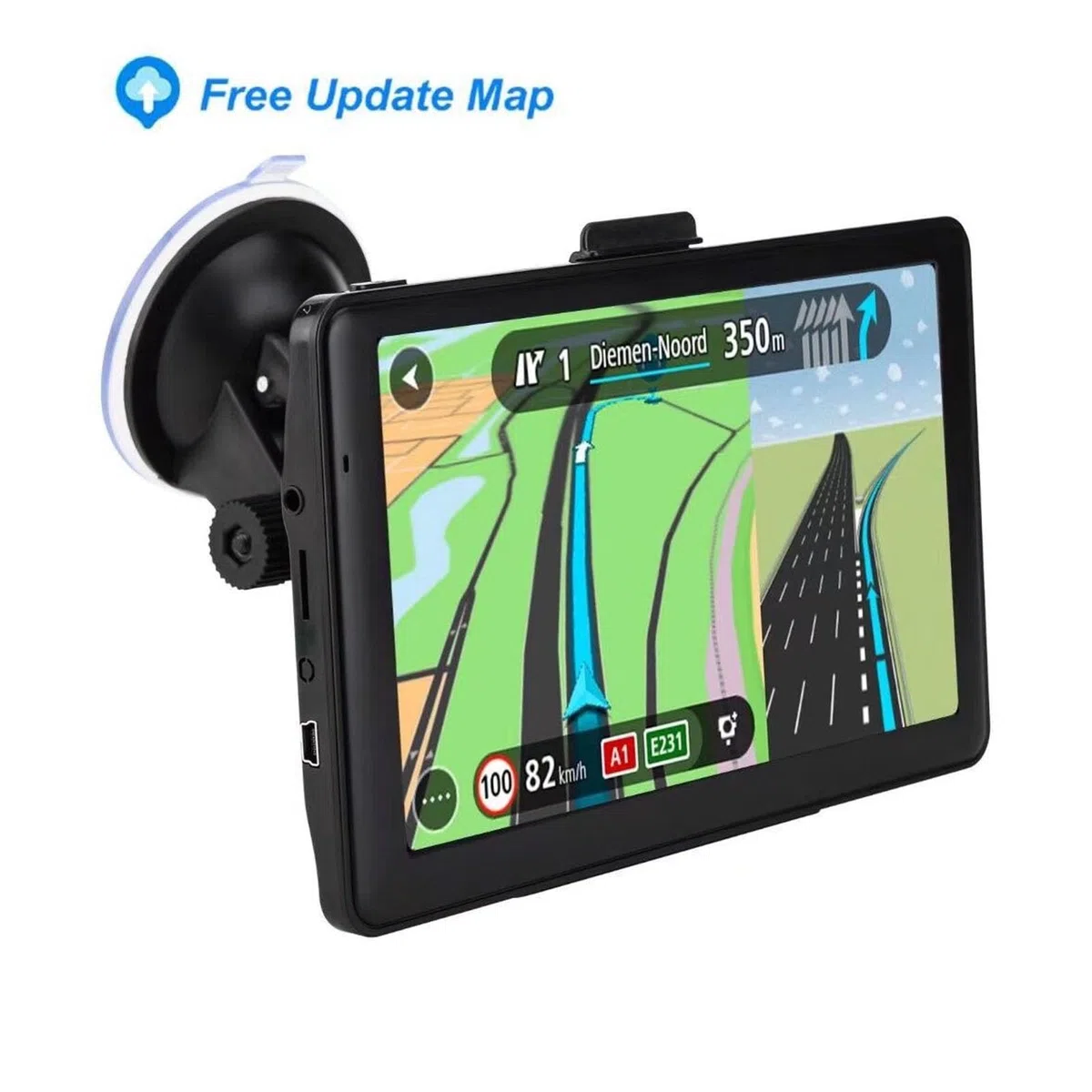 Auto PND GPS Navigation 7 Zoll HD Touchscreen FM System für Fahrzeug Bus LKW Krankenwagen Taxi (Nordamerikanische Version)