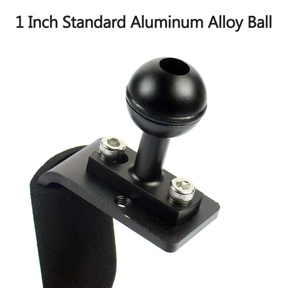 Tauchschalengriff, Unterwassergriffschalenhalterung, Gleitschienendesign aus Aluminiumlegierung an der Unterseite, mit 2 Schrauben