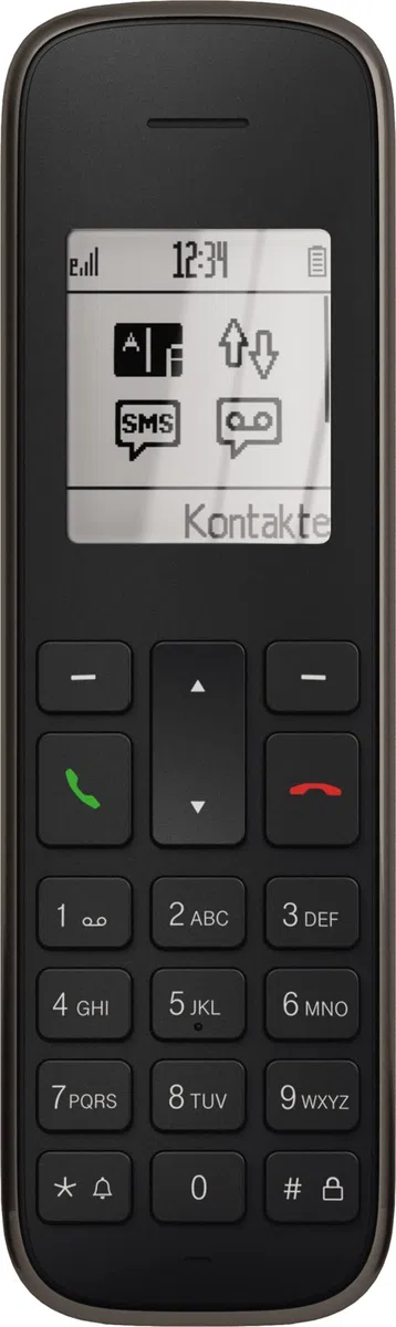 Deutsche Telekom Sinus PA 207 Plus Tischtelefon und Mobilteil, schwarz, FRITZ!Box-kompatibel