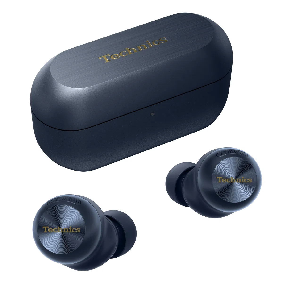 Technics EAH-AZ100E-A Kabellose Kopfhörer mit Geräuschunterdrückung, Bequeme In-Ear-Kopfhörer, Multipoint-Bluetooth, Voice Focus AI, Mitternachtsblau