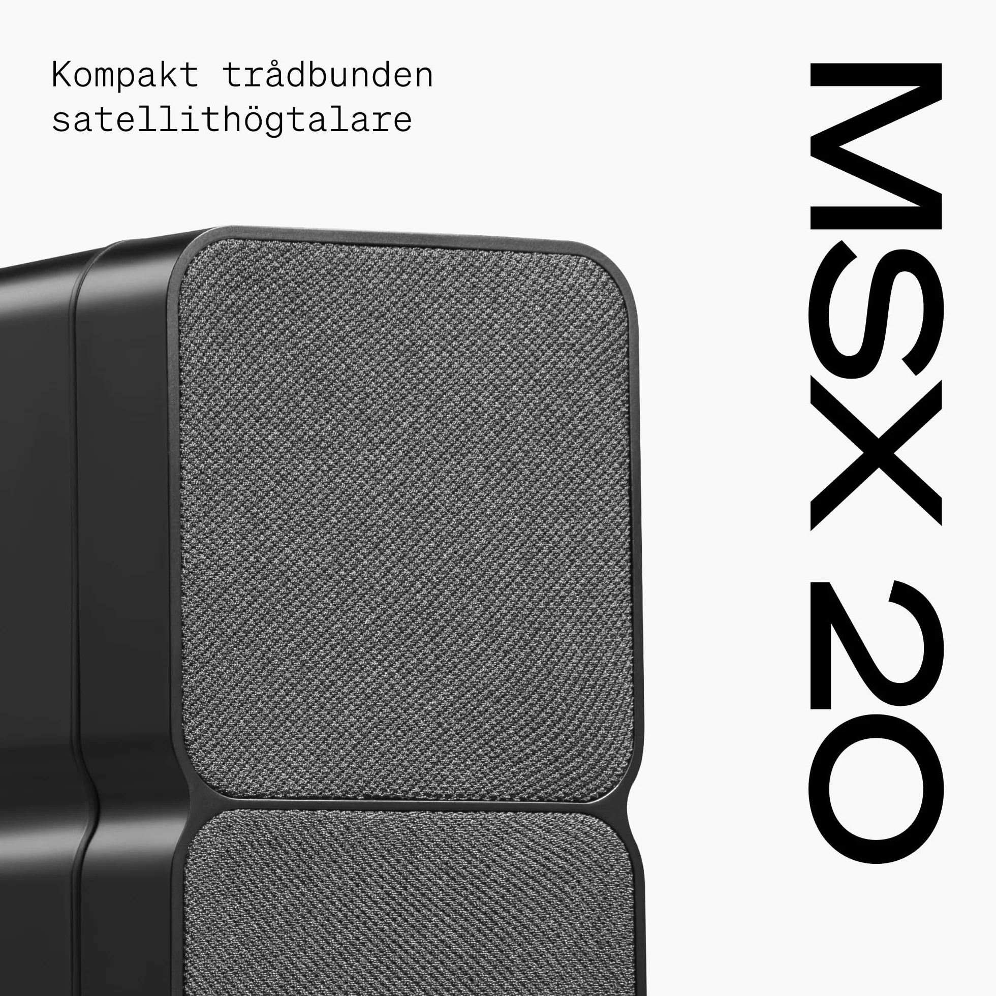 Cambridge Audio MSX 20 – Ultra-kompakte kabelgebundene Satellitenlautsprecher Regal/Desktop, Surround-Sound, BMR-Technologie, Schlüsselloch für Wand/Stativmontage - Verstärker erforderlich – Schwarz