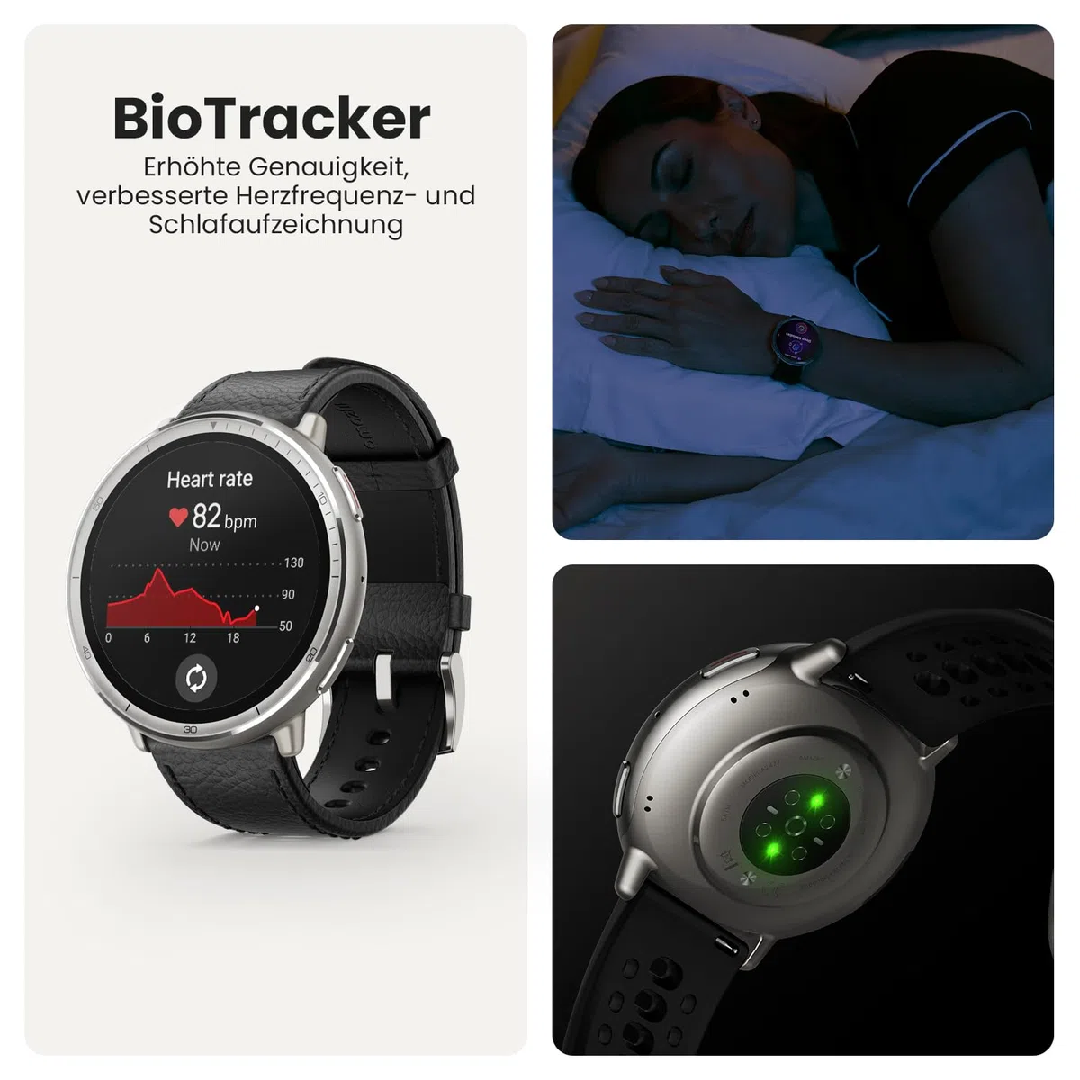 Amazfit Active 2 Smart Watch 44mm NFC GPS 5 ATM wasserdicht Fitness Tracker 160+ Sportmodi 10 Tage Akku