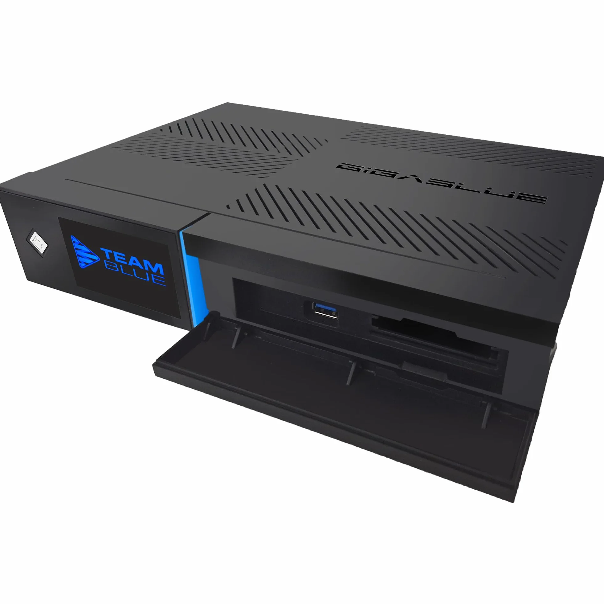 GigaBlue UHD Quad 4K Pro 2X FBC DVB-S2 Twin Sat Receiver mit Dual Core CPU, E2 Linux OS, 4GB RAM, 8GB eMMC, Bluetooth 5.4, H.265, 1200Mbit WLAN, 3X USB 3.0, HTS e-com HDMI-Kabel