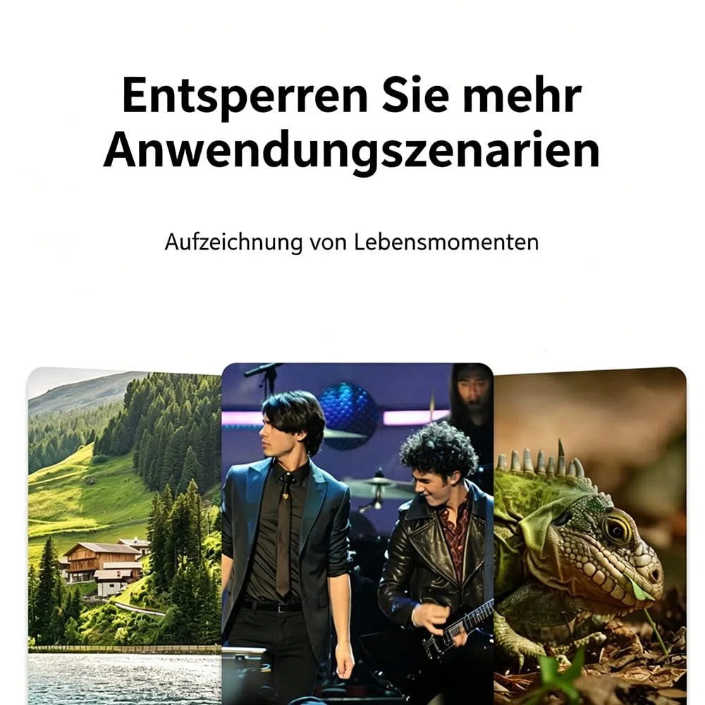 40X Handy Teleobjektiv, Monokular Fernglas, zoombar, für professionelle Smartphone-Fotografie, Fernaufnahmen & Outdoor red Circle