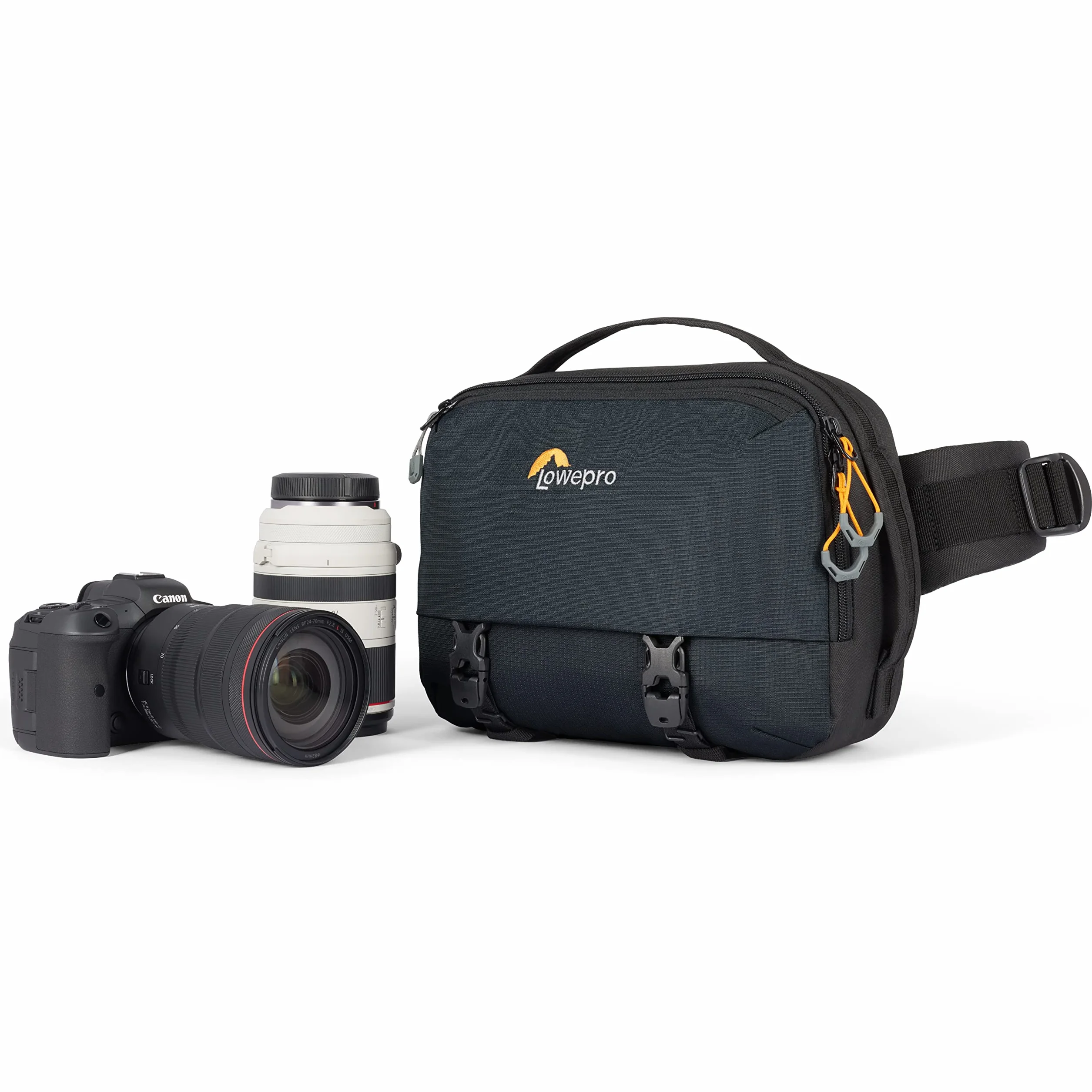 Lowepro Trekker Lite SLX 120, Kompakter Kamerarucksack mit Tablet-Tasche, Kameratasche für Spiegellose Vollformatkameras, Stativbefestigung, Wasserflaschenhalter, Schwarz