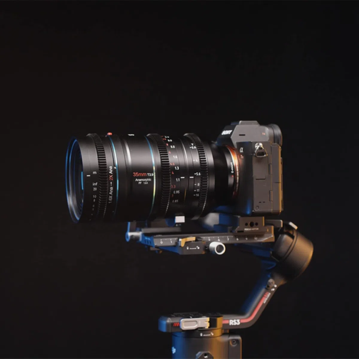 SIRUI T2.9 1.6X Vollformat RF Mount Anamorphoten Objektive Set mit 1.25x Anamorphoten Adapter (35mm,100mm)