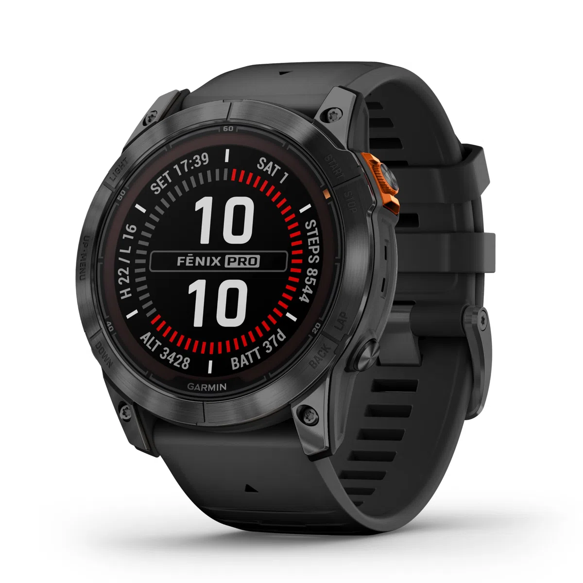 Garmin fēnix 7X Pro 51mm GPS-Multisport-Smartwatch mit Solarladelinse, bis zu 37 Tage Akkulaufzeit, Farbdisplay, Touch-/Tastenbedienung, TOPO-Karten