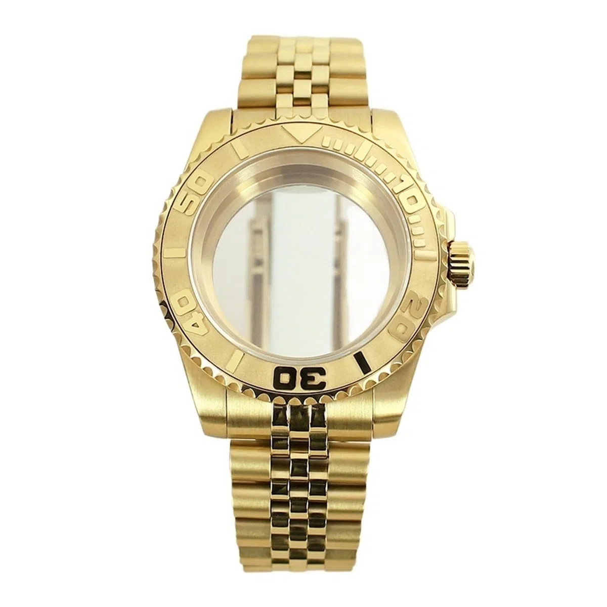1 Stück 40 mm Ersatz-Uhrengehäuse mit Keramiklünette und Saphirglas for ETA 2824 Uhrwerke Jubilee-Armband