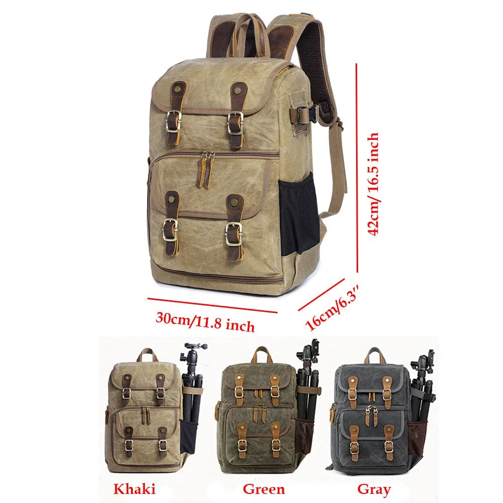 YuanWen DSLR-Kamera-Rucksack, große Kapazität, vorne offen, wasserdicht, stoßfest, SLR/DSLR-Kamera-Rucksack, Kamera-Reisetasche, professionelle Kameratasche