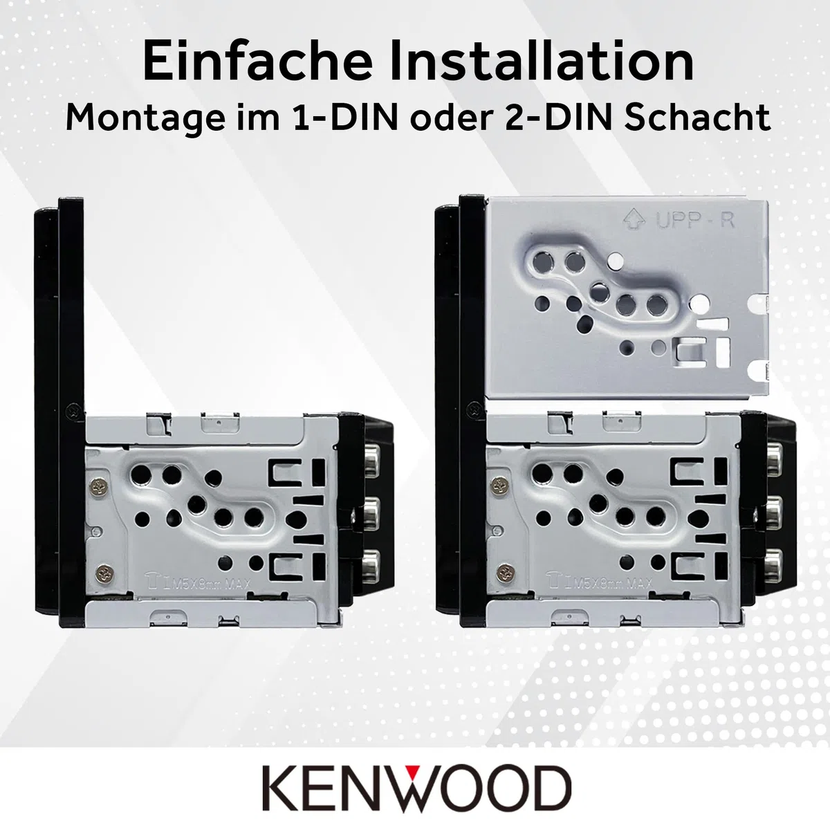 Kenwood DMX6523DABS - 17,3 cm WSVGA Moniceiver mit DAB+/FM, Wireless CarPlay & Android Auto, Apple & Android Wireless-Mirroring, Bluetooth, kapazitivem Touchpanel, DSP, 4 x 50 Watt, 3 x Pre-Out 2,5V