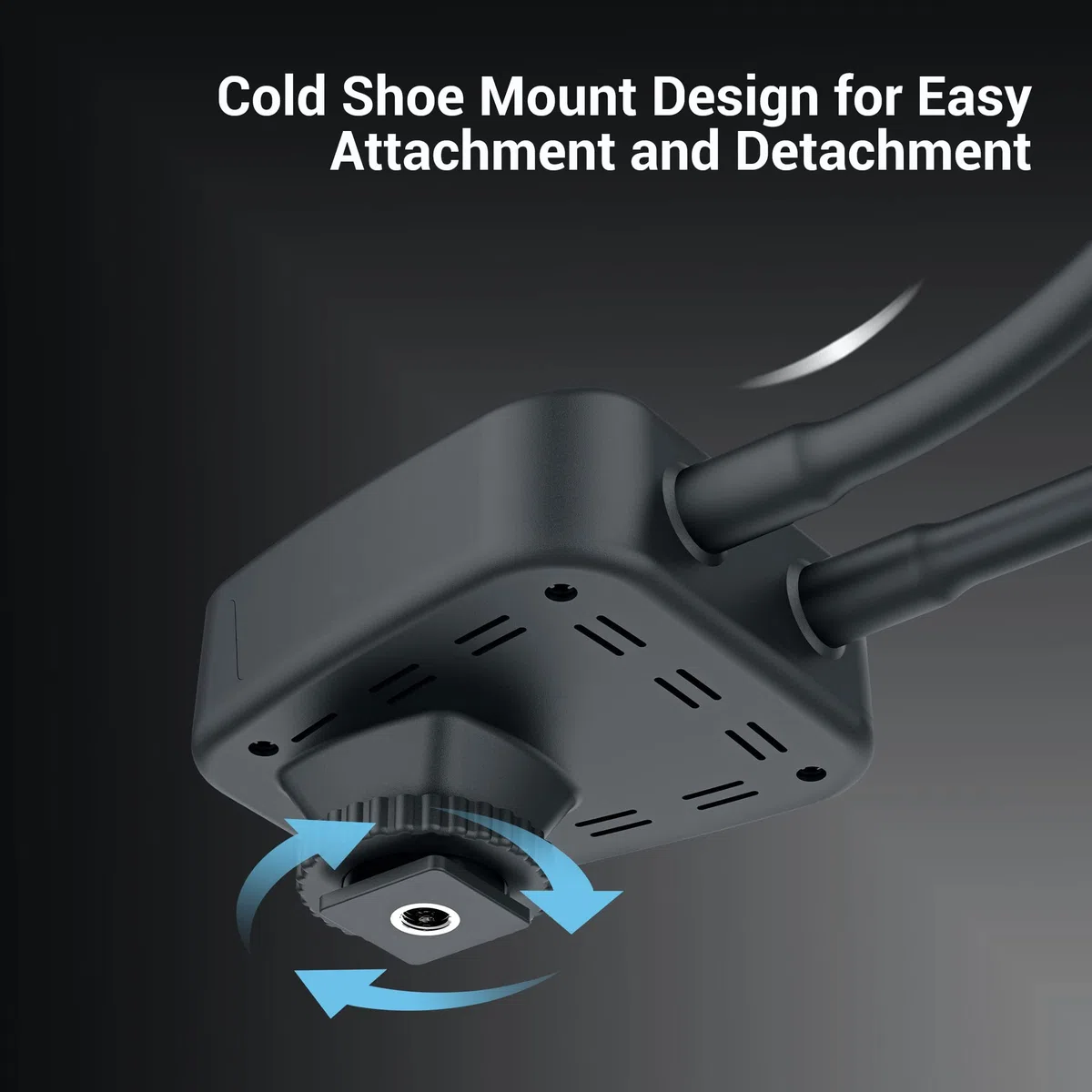JJC Makro Arm Licht, LED Kamera Licht mit Integriertem Akku, 5600K 24000Lux 10 Stufen einstellbare Helligkeit Beleuchtung Cold Shoe Mount 1/4 Schraube Lampe passt Close-up Fotografie